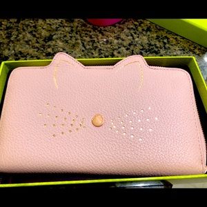 Ted Baker cat wallet pink new